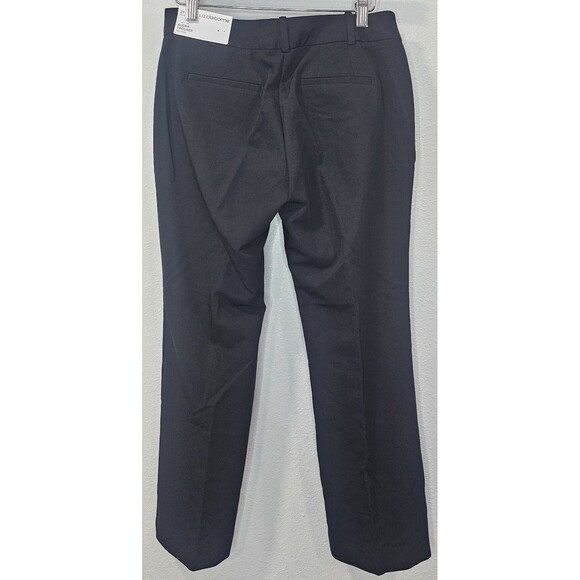 Liz Claiborne Audra Tailored Womens Straight Mid Rise Trouser Black Size 2PS NWT - Picture 2 of 15